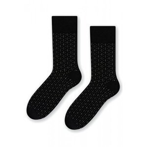 Steven 056 200 vzor černé Pánské ponožky 45/47 černá