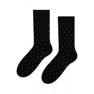 Steven 056 206 vzor černé Pánské ponožky 42/44 černá