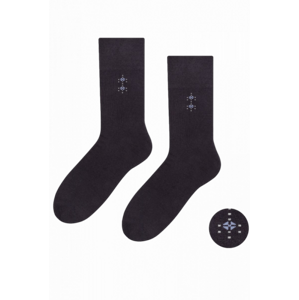 Steven 056-134 grafitové Pánské ponožky 45/47 grafitová (tmavě šedá)