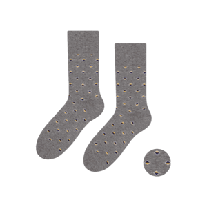 Steven 056-138 šedý melanž Pánské ponožky 39/41 šedá