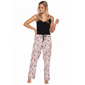 Mija Vu Kind of Crazy Dámské pyžamo XL černá-světle růžová