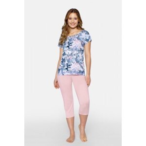Babella Primavera Dámské pyžamo XL modro-růžová
