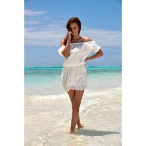 Madora SH 0041 Plážové šaty 40 bílá