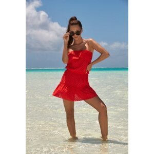 Madora SH 0042 Plážové šaty 40 červená