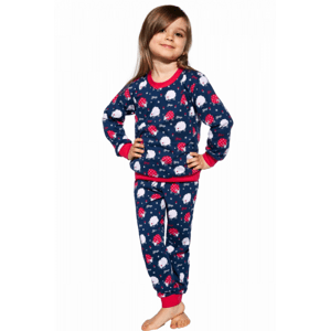 Cornette Kids Girl 032/168 Meadow 86-128 Dívčí pyžamo 122-128 tmavě modrá