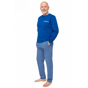 Martel 412 Marcel II Pánské pyžamo plus size 3XL modrá