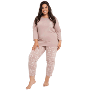 Taro Gabrielle 3006 Z24 Dámské pyžamo plus size XXL Cappuccino