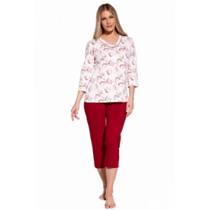 Cornette 481/360 Adele Dámské pyžamo plus size 5XL světle růžová