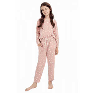 Taro Chloe 3050 146-158 Z24 Dívčí pyžamo 158 pudrově růžová