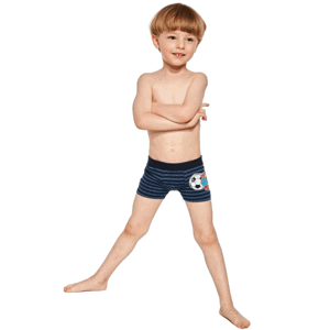 Cornette Kids Boy 701/129 Let's Go Play 98-128 Chlapecké boxerky 110-116 tmavě modrá