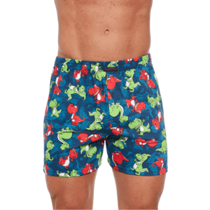 Cornette Classic 011/142 Pánské boxerky plus size 4XL tmavě modrá