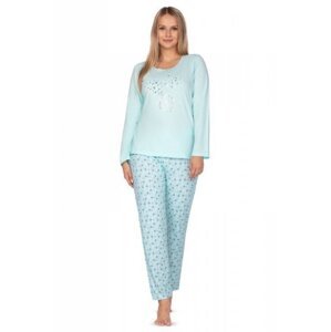 Regina 636 Dámské pyžamo plus size XXL modrá