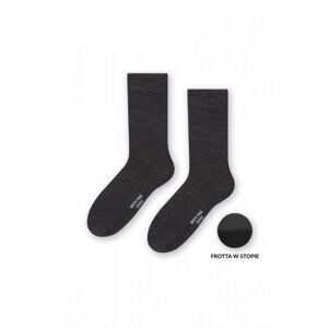 Steven art.130 polofroté Merino Wool Pánské ponožky 41-43 černá