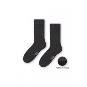 Steven art.130 polofroté Merino Wool Pánské ponožky 44-46 černá