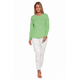 Cornette 771/371 Debbie Dámské pyžamo XL zelená-ecri