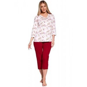 Cornette Adele 481/360 plus Dámské pyžamo 5XL růžová