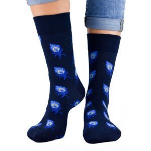 Noviti SB 002 U 11 pávi tmavě modré Pánské ponožky 39/42 tmavě modrá