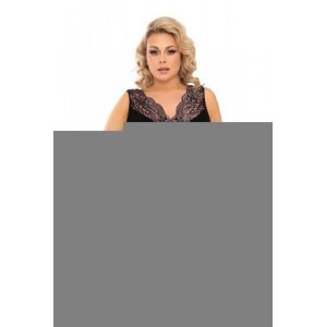 Donna Larisa plus size černá Noční košilka 46/3XL