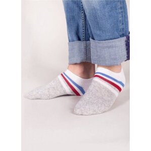 YO! SKS-0012C Frotte Silikon 31-42 Kotníkové ponožky 35-38 mix barva-mix vzor
