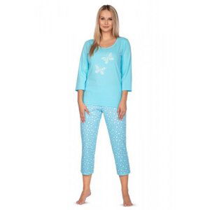 Regina 642 tyrkysové Dámské pyžamo M modrá