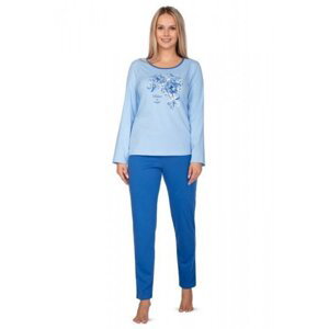 Regina 647 modré plus Dámské pyžamo 4XL modrá