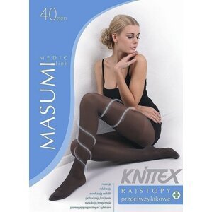 Knittex Masumi 40 den plus punčochové kalhoty 5-XL grafitová