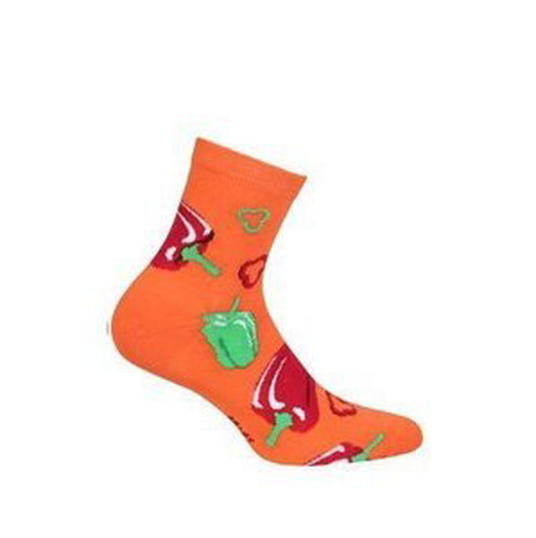Wola Perfect Woman W84.01P Casual Dámské ponožky 39-41 oranžová