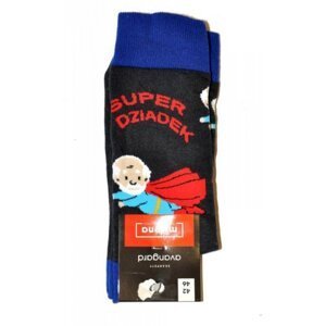 Milena Avangard pro dědečka 0125 Ponožky 38-41 šedá-červená