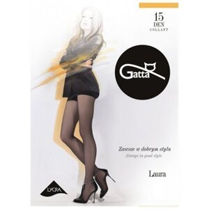 Gatta Laura 15 den 5-XL, 3-Max punčochové kalhoty 5-XL daino/odstín béžové