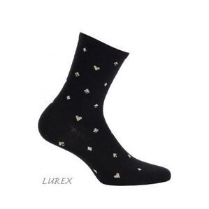 Wola Miyabi W84.142 dámské ponožky Univerzální black/lurex