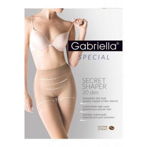Gabriella 717 Secret shaper plus 20den Punčochové kalhoty 5 grafitová (tmavě šedá)