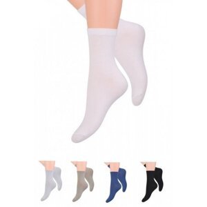 Steven 031 Dámské bavlněné ponožky 39/42 bílá