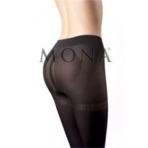 Mona 50 den Micro Push Up Punčochové kalhoty 4 grafitová (tmavě šedá)