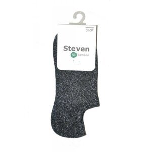 Steven art.100 Bamboo Lurex Kotníkové ponožky 35-37 světle béžová