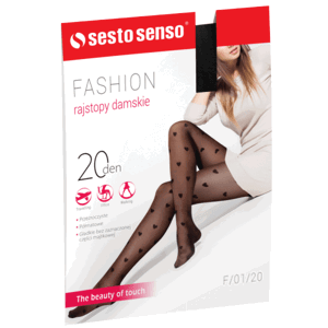 Sesto Senso Fashion 20 DEN F/01/20 Punčochové kalhoty 2 černá