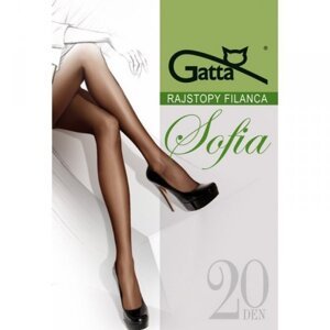 Gatta Sofia 20 den 5-XL, 3-Max Punčochové kalhoty 5-XL bronzo/odstín hnědé