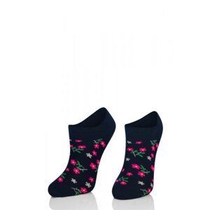 Intenso 013 Luxury Lady Dámské kotníkové ponožky 38-40 tmavě šedý melanž