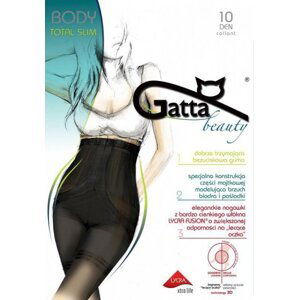 Gatta Body Total Slim Fusion 10 den 5-XL Punčochové kalhoty 5-XL Nero