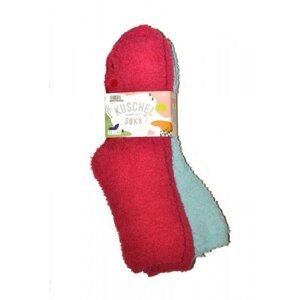 WiK 37419 Happy Kuschel Super Soft ABS A'2 Dámské ponožky 35-42 růžová-limetka