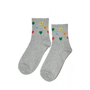 Magnetis 75 Colorful Hearts 21/22 Dámské ponožky Univerzální grafitová (tmavě šedá)