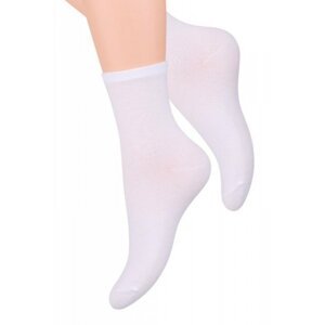 Steven 037 bílé Dámské ponožky 35/37 bílá