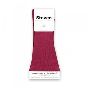 Steven beztlakové 018 bordové Dámské ponožky 35/38 bordová