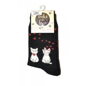 WiK 37718 Socks For Love Dámské ponožky 39-42 černá