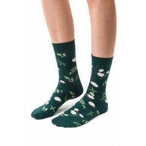 Steven 017-005 zelené Dámské ponožky 35/37 zelená