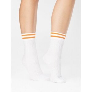 Fiore Player 80 Den White-Orange Dámské ponožky Univerzální White-Orange