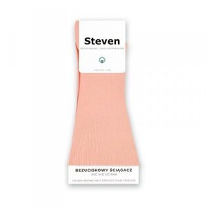 Steven 018 broskvové Netlakové ponožky 35/37 broskvová