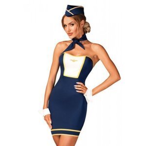 Obsessive Stewardess uniform Kostým 4-dílný M/L Mix