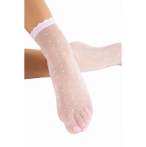 Fiore Bella 20 Den White Dámské ponožky Univerzální white