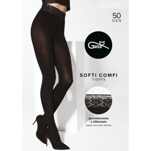 Gatta Softi-Comfi 50 den Punčochové kalhoty 5-XL Nero
