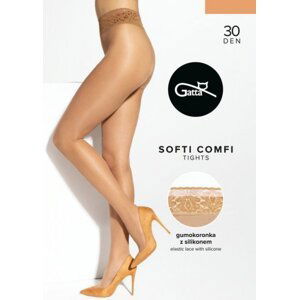 Gatta Softi-Comfi 02 30 den Punčochové kalhoty 5-XL Golden
